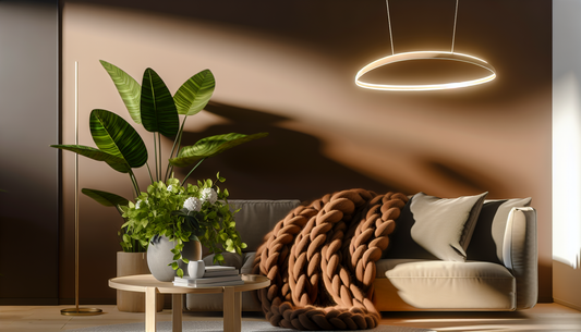 Cozy Ambiance Ideas with Chic Lights and Plush Throws