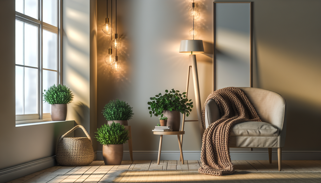 Cozy Up Your Space with Stylish Lighting and Soft Throws