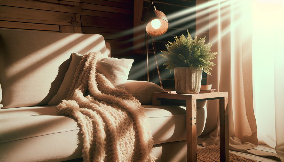 Cozy Home Glow Ideas with Stylish Throws and Lights