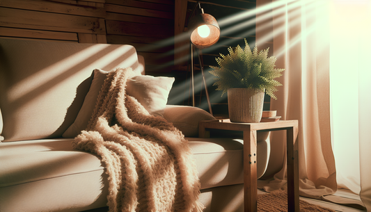 Cozy Home Glow Ideas with Stylish Throws and Lights
