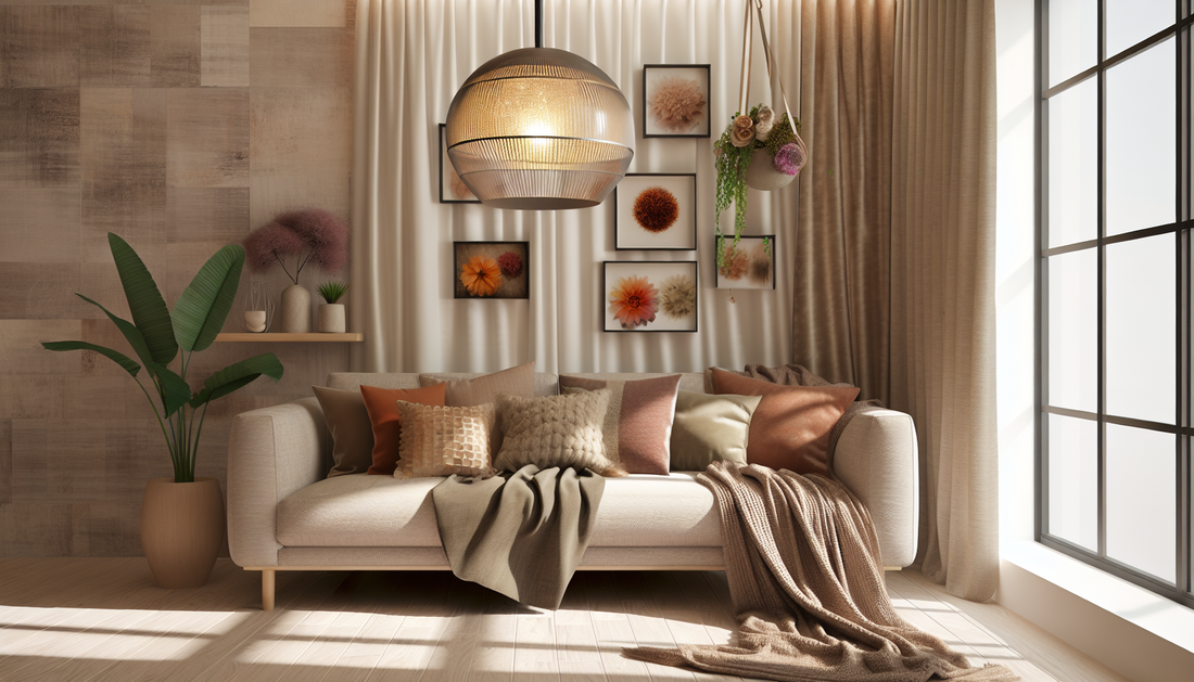 Cozy Up Your Space with Stylish Throws and Ambient Lighting