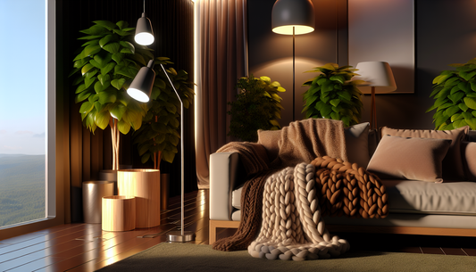 Cozy Up Your Space with Warm Lights and Luxe Throws