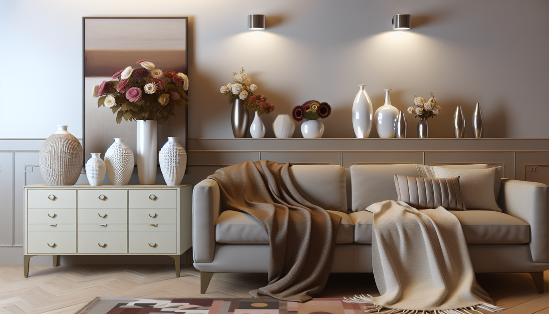 "Revamp Your Space: Cozy Throws, Elegant Vases, Stunning Wall Lights"