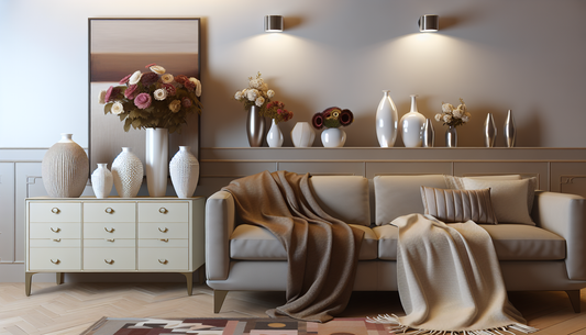 "Revamp Your Space: Cozy Throws, Elegant Vases, Stunning Wall Lights"