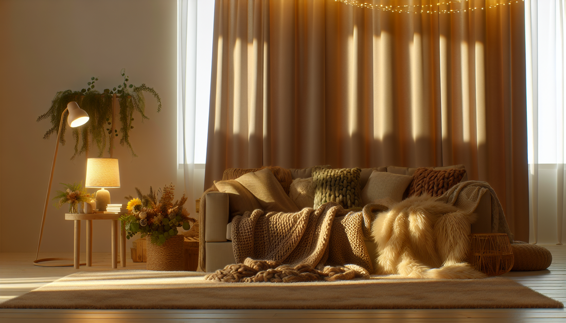 Cozy Up Your Home with Stylish Lights and Soft Throws