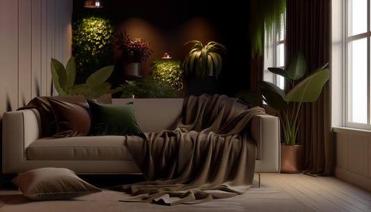 Illuminate Your Home: Cozy Linens & Stylish Wall Plants