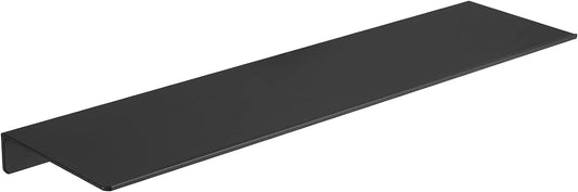 JOOM Small Metal Wall Floating Shelf - Metal Wall Shelf, Black Floating Shelf, Small Bathroom Shelf, Display Shelves for Wall Storage (Black, 20 in)