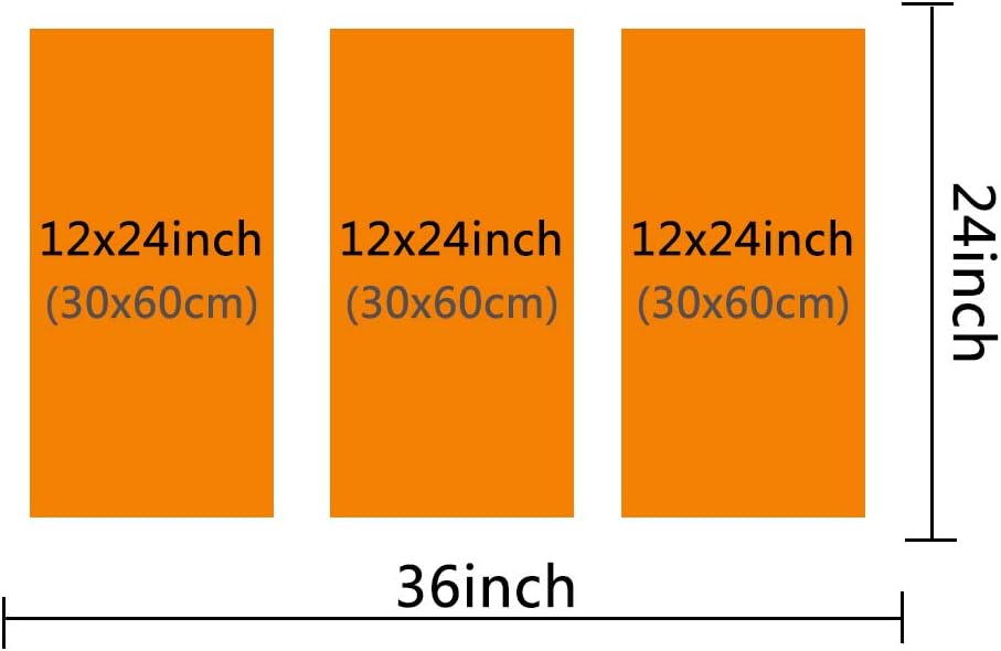 TUMOVO Wall Art Canvas Painting 3 Panel Modern Home Decorative Unique Poster Modular Painting 3 Pieces HD Printed Race Car Canvas Wall Art Pictures with Frame Ready to Hang - 12 x 24 inch x 3
