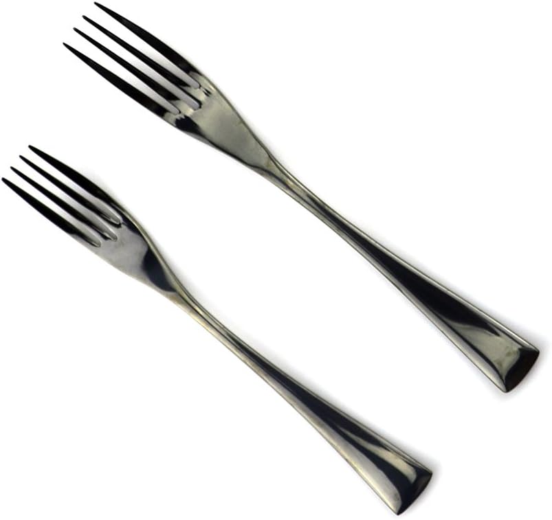 JASHII 18/10 Stainless Steel 20 Piece Mirror Polished Black Flatware Set,Dinner Knife Fork Salad Fork Dessert Spoon，Service for 4 ，Black Utensil Sets