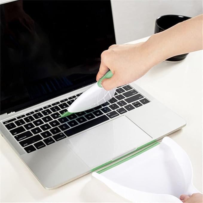 Dust pan Broom Brush Dustpan - Small Broom and Dustpan Set,Mini Broom and Dustpan,Small Dustpan and Brush Set for Home Cleaning, Sofa, Desk, Guinea Pig Cage, Cat Litter etc.（Light Green 2 Set）