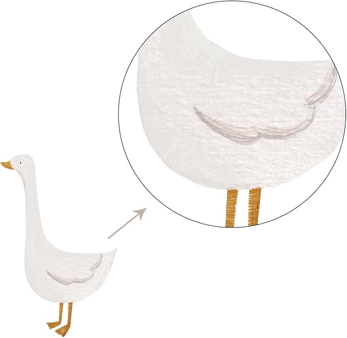 10 PCS Silly Goose Stickers Wall Decals Peel and Stick, Goose Nuresry Decor for Playroom