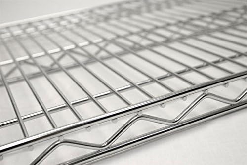 Omega Products Corporation 14" Deep x 72" Wide x 14" High Chrome Stationary Dunnage Rack