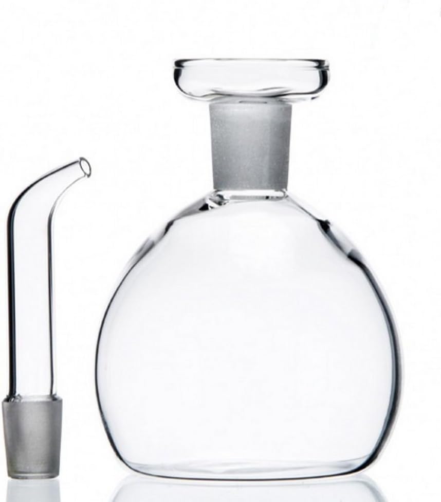 ELETON Cylindrical 8 oz Olive Oil Dispenser Bottle Glass with No Drip Spout -Olive Oil & Vinegar Dispenser Glass Cruet Decanter- Glassware Seal Handicraft Easy Clean Drip Free Bottles for Kitchen