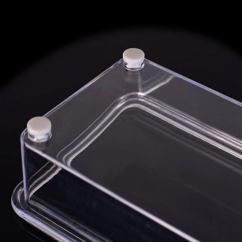 Clear Seasoning Box - 4 Piece Acrylic Spice Storage Container storage Tool for Kitchen Herb Spice Tools Gadgets-Cruet with Lid and Spoon