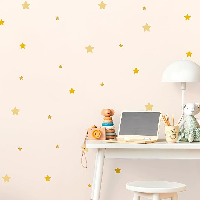 Stars - Easy-to-Apply & Removable Wall Stickers: Transform Your Toddlers Bedroom with Durable, Vibrant Peel-and-Stick Wall Decor – Stickers for Kids