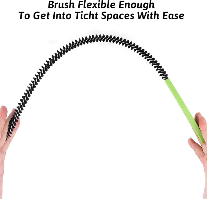 Sewer Drain Brush, Drain Clog Remover, 22.83inch Flexible Long Pipe Snake Hair Clogs Catcher Cleaner Tool for Toilet, Kitchen Sink, Sewer Drain, Bathroom Tub
