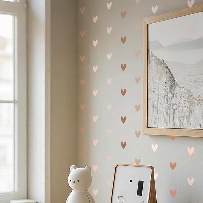 QUCHENG Boho Wall Stickers Girls Bedroom Removable Wall Decals Nursery Kids Room Decor Vinyl Murals DIY Cute Decorations 6 Sheets