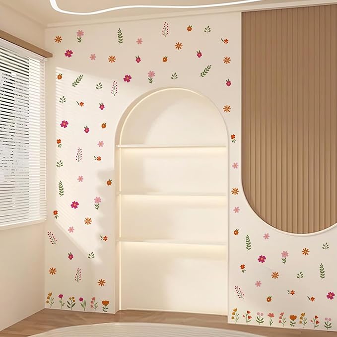QUCHENG Boho Wall Stickers Girls Bedroom Removable Wall Decals Nursery Kids Room Decor Vinyl Murals DIY Cute Decorations 6 Sheets