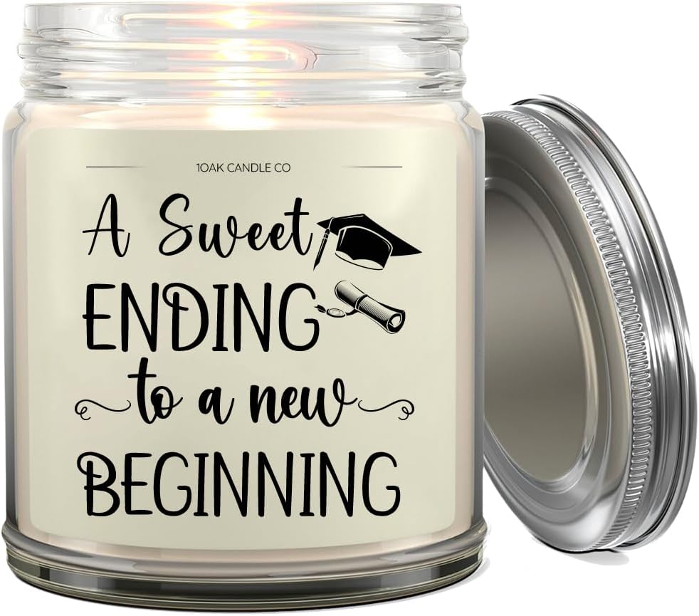 1OAK Vanilla Scented Candles Gifts for Women - Graduation Candle - 2025 Graduation Gifts for Her, Him - College, High School Senior 2025