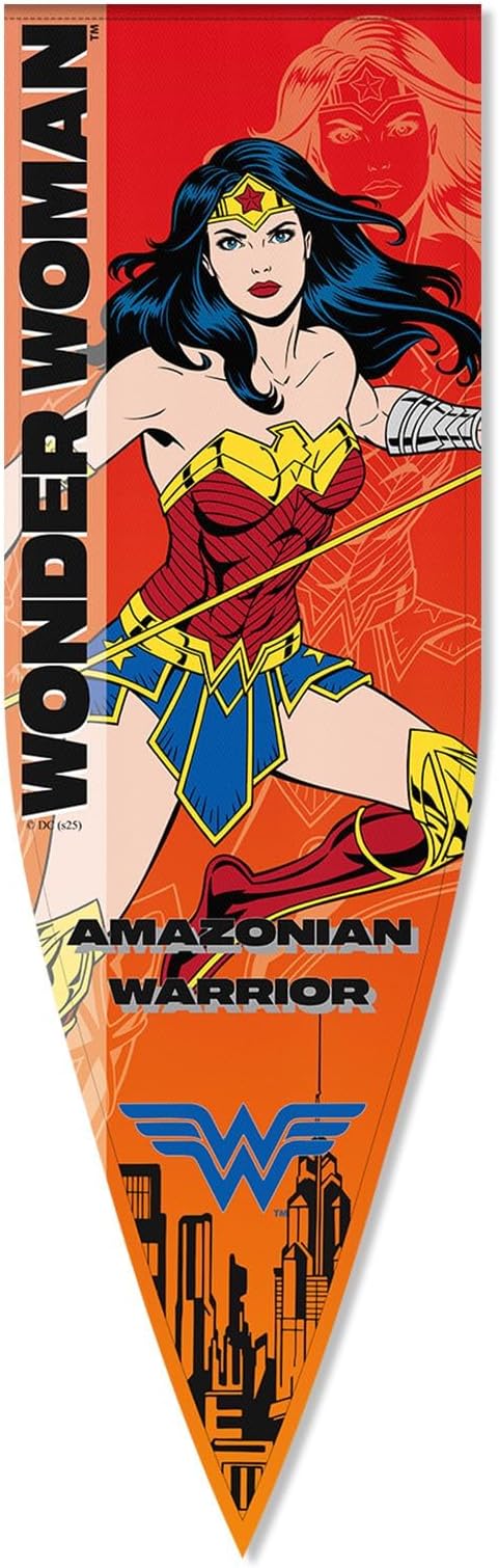 Superhero Banner Flag Backdrop Decor, 18"x59" Hero Themed Pennant Flags for Room Birthday Party Wall Decorations