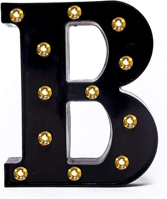 Foaky Black LED Marquee Number Lights Sign Light Up Marquee Number Lights Sign for Night Light Wedding Birthday Party Battery Powered Christmas Lamp Home Bar Decoration