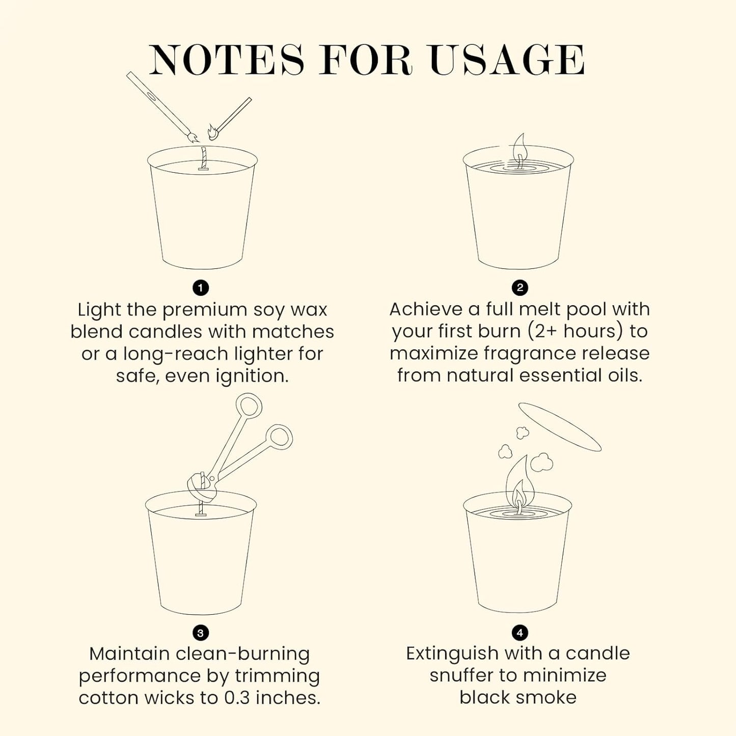 M&SENSE Natural Soy Candle| Leather Night | 16.6 oz, 95H Burn | Minimalist Scented Candle for Relaxation, Gifting, Home Décor | for Bedroom, Office, Party Large