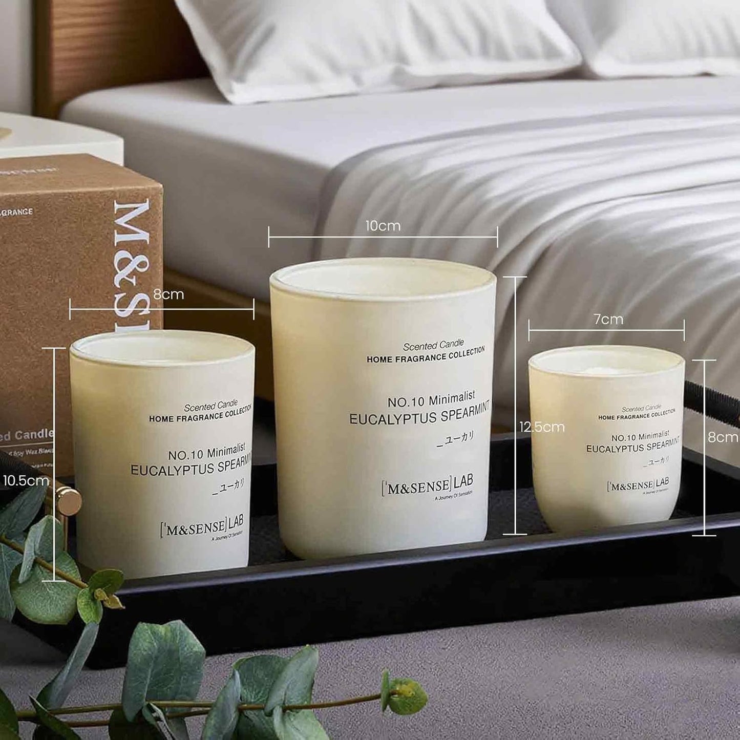 M&SENSE Natural Soy Candle| Puffy-Cloud Dream | 16.6 oz, 95H Burn | Minimalist Scented Candle for Relaxation, Gifting, Home Décor | for Bedroom, Office, Party Large