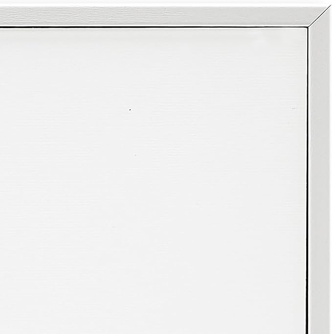 Art Piece 'Bathroom Word Search Family Fun', Framed Giclee Art, White, 16 x 20 - Sturdy Block Frame Ready to Hang -Proudly Made In USA (Johnston, RI) - Design By: Lil' Rue