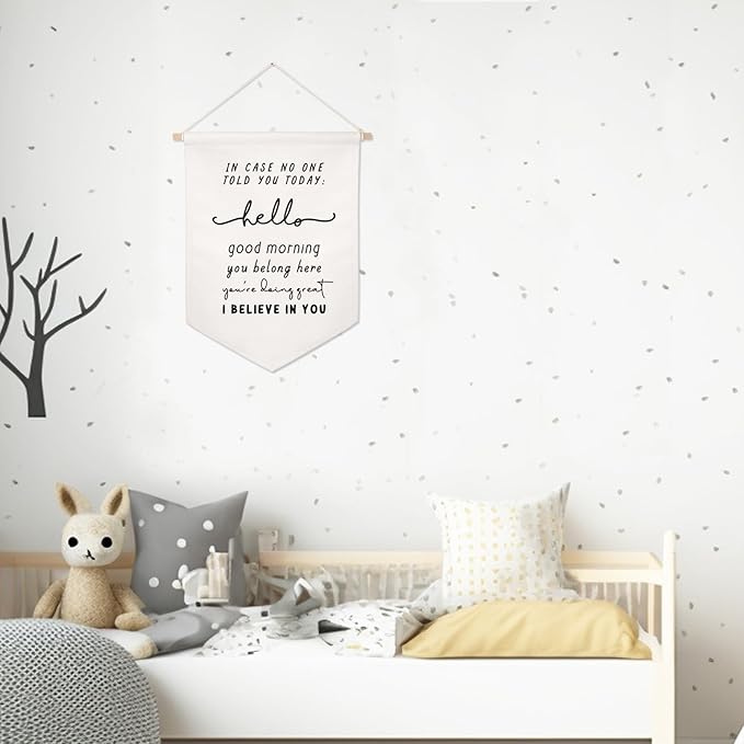 In Case No One Told You Today Banner, You Belong Here Wall Hanging, School Classroom Wall Decor, Teacher Welcome Sign, Classroom School Pennant Flag, Classroom Motivational Banner