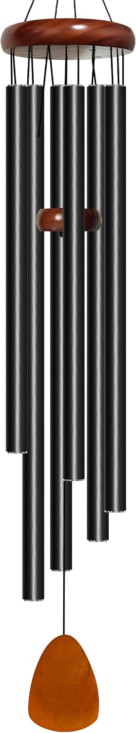 Wind Chimes for Outside Deep Tone, 50 inch Large Wind Chimes, 6 Heavy Duty Tubes Aluminium Metal Extra Large Wind Chime, Decoration for Garden, Patio, Yard, Gift for Mother's Day(Waterdrop)