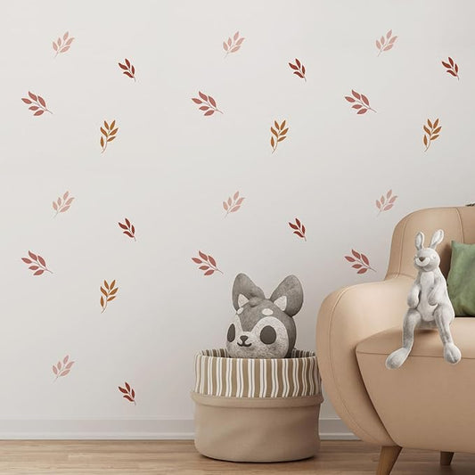 QUCHENG Boho Wall Stickers Girls Bedroom Removable Wall Decals Nursery Kids Room Decor Vinyl Murals DIY Cute Decorations 6 Sheets