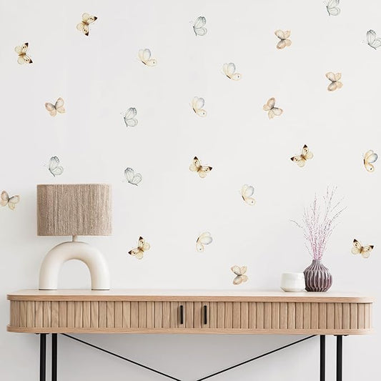 QUCHENG Boho Wall Decals Girls Bedroom Wall Stickers Removable Nursery Kids Room Decor Vinyl Murals DIY Cute Decorations 6 Sheets