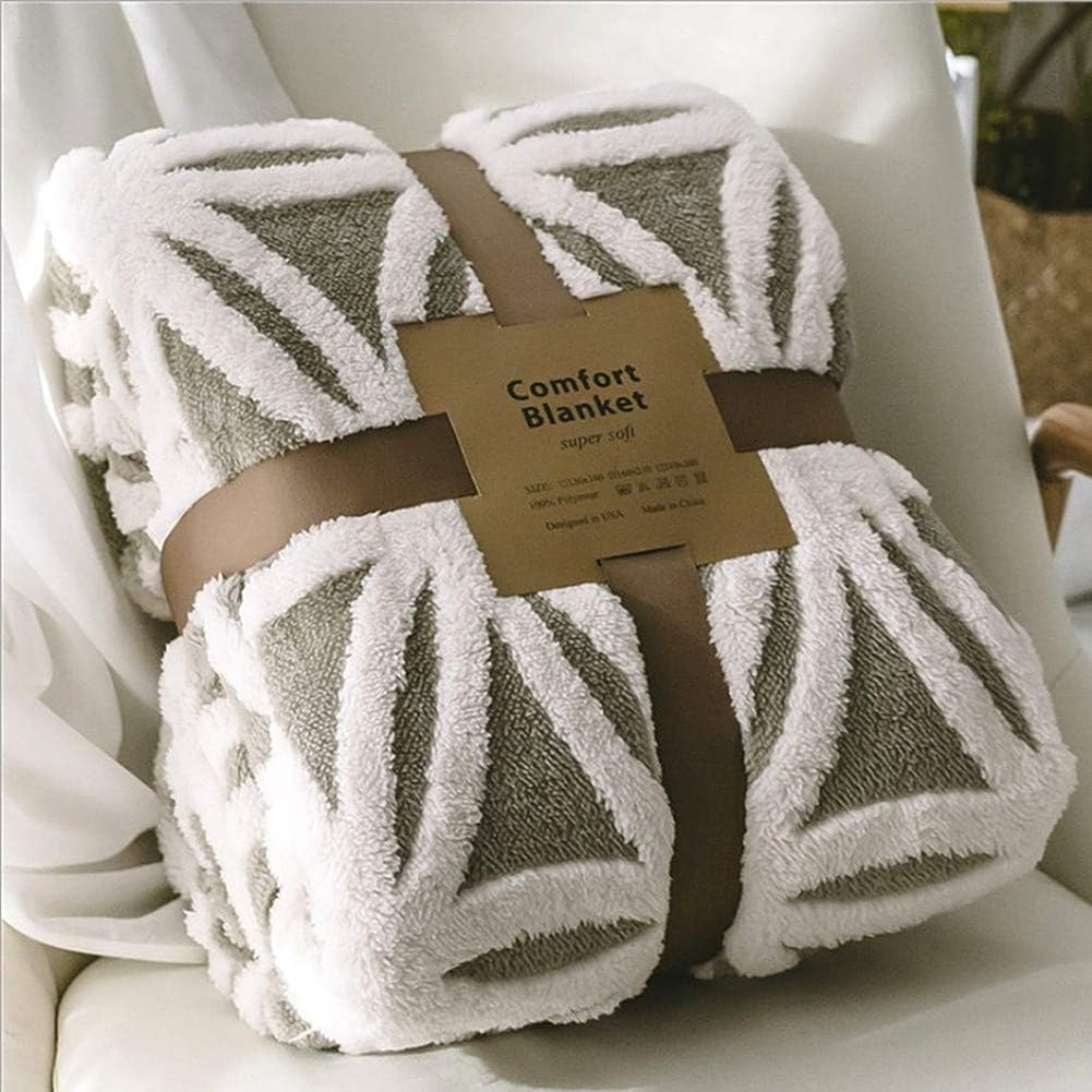 UKELER Grey Flannel Sherpa Throw 60''×50'' Soft Plush Flannel Blanket Throws for Bed/Couch/Sofa/Office/Camping