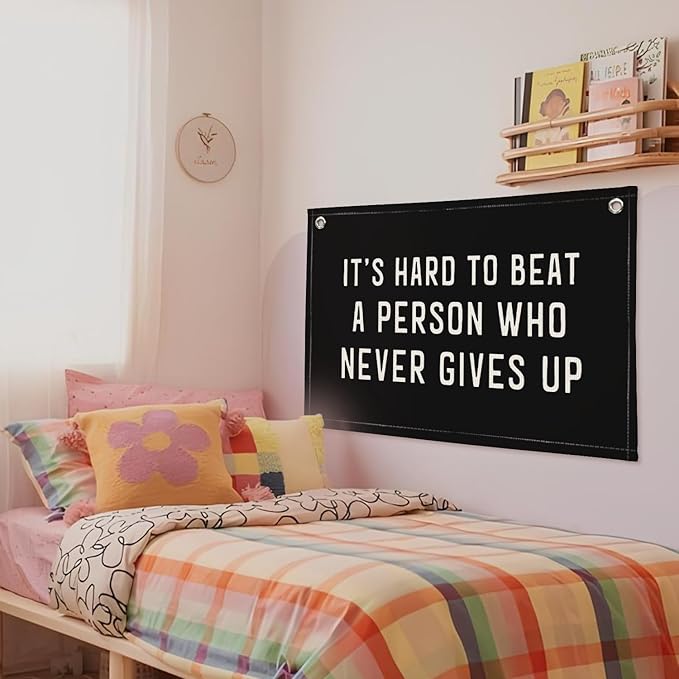Inspirational Wall Decor, Office Motivational Wall Decor, Classroom Banner Hanging Flag, 20x30 Inch
