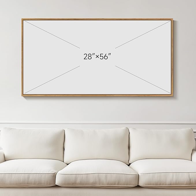 Large Framed Vertical Vintage Pine Tree Wall Art for Living Room, Neutral Sketch Rustic Classic Beige Canvas Artwork for Walls, Nordic Forest Farmhouse Wall Decor for Bedroom Hallway Office, 30x60 In
