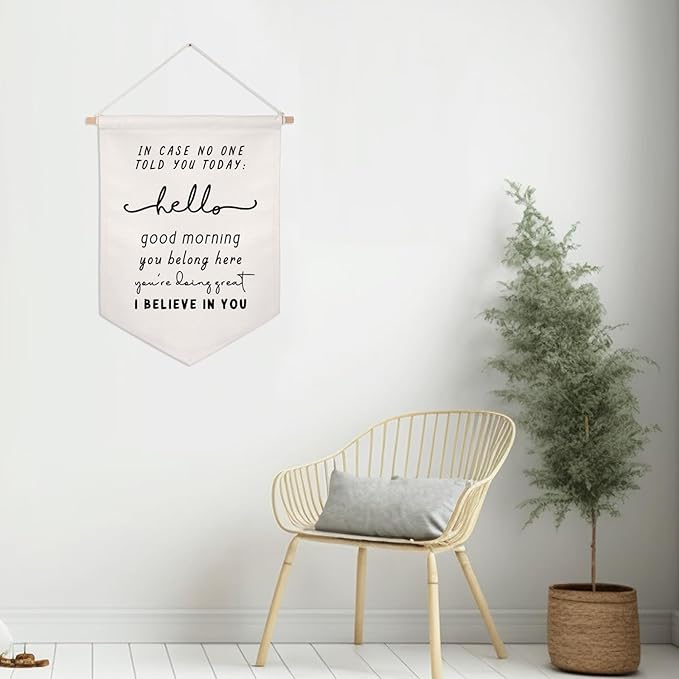 In Case No One Told You Today Banner, You Belong Here Wall Hanging, School Classroom Wall Decor, Teacher Welcome Sign, Classroom School Pennant Flag, Classroom Motivational Banner