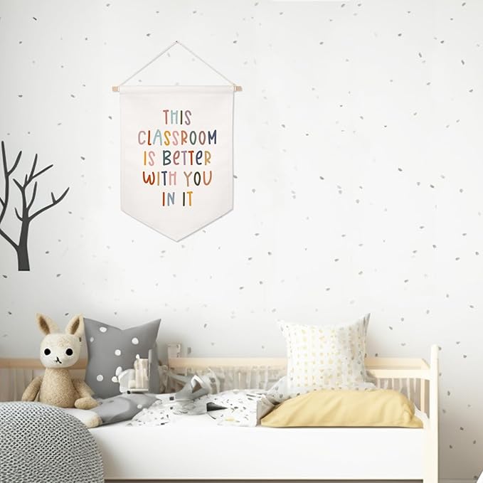This Classroom Is Better Because You Are In It Wall Banner, Classroom Sign, Elementary Classroom Pennant Flag, Educational Learning Flag, Classroom Decor, School Wall Hanging Banner