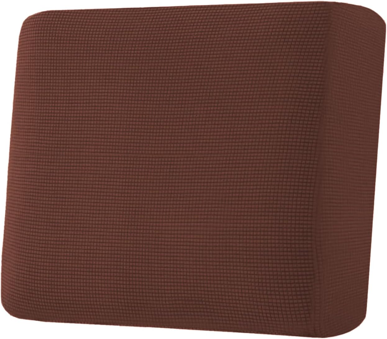 H.VERSAILTEX Super Stretch Individual Seat Cushion Covers Sofa Covers Couch Cushion Covers Slipcover Sets Thick Jacquard Textured Twill Fabric (1 Piece Chair Cushion Cover, Burnt Brick)