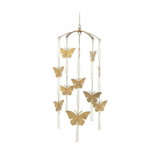 Crane Baby Butterfly Nursery Décor for Boys and Girls, Ceiling Hanging, 6" x 6" X 36"