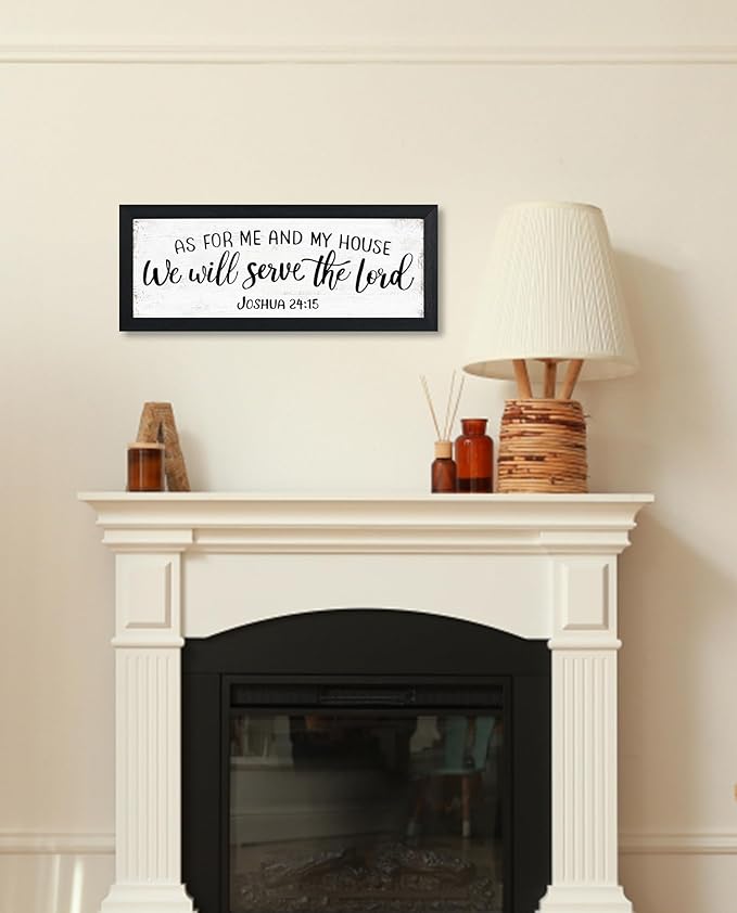 As For Me And My House We Will Serve The Lord Joshua 24 15 Sign Bible Verses Scripture Wall Decor Christian Jesus Wall Art Modern Farmhouse Home Living Room Bedroom Decorations Signs