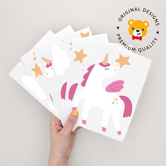 Alicorn - Easy-to-Apply & Removable Wall Stickers: Transform Your Toddlers Bedroom with Durable, Vibrant Peel-and-Stick Wall Decor – Stickers for Kids