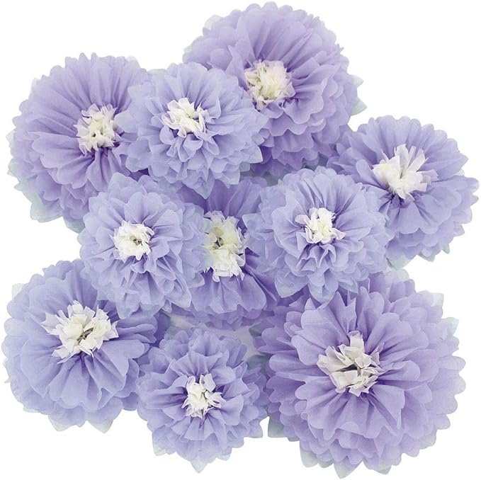 Mybbshower Paper Flower Backdrop DIY Flower Crafting Wall Decoration for Wedding Birthday Party Celebration Pack of 9