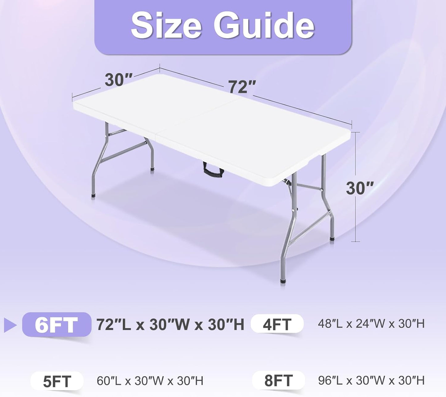 ABCCANOPY 4 Pack 6 FT Black Spandex Table Cover Stretch Fitted Wrinkle Resistant Tablecloth Reuse for Rectangular Folding Table Patry Event Wedding Banquet Protector