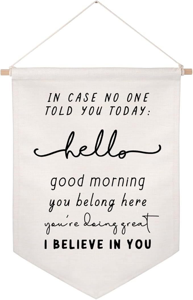 In Case No One Told You Today Banner, You Belong Here Wall Hanging, School Classroom Wall Decor, Teacher Welcome Sign, Classroom School Pennant Flag, Classroom Motivational Banner