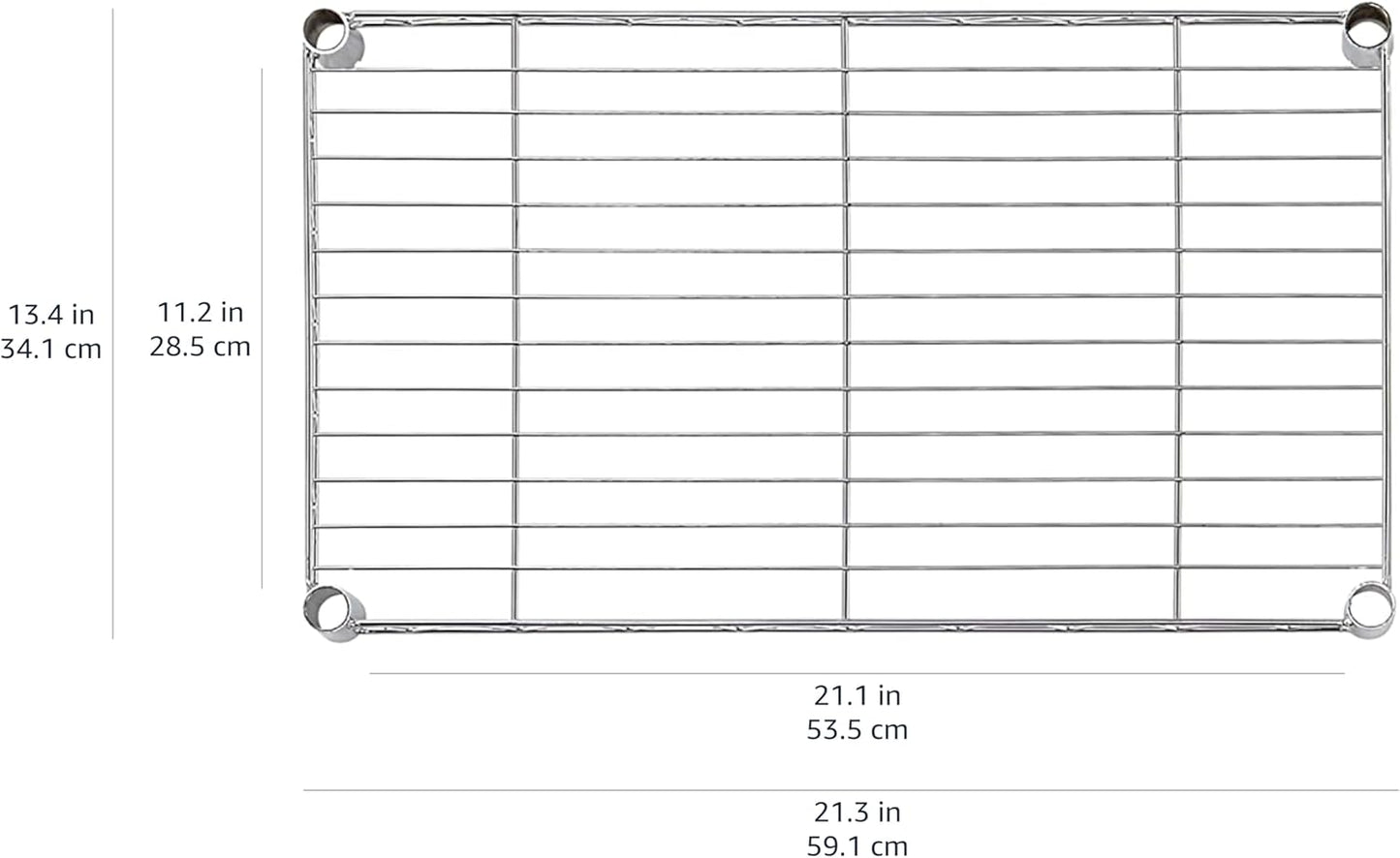 Amazon Basics 5-Shelf Multipurpose Adjustable Sturdy Steel Storage Shelving Unit, Easy Assembly, 13.4" D x 23.2"W x 60"H, Black