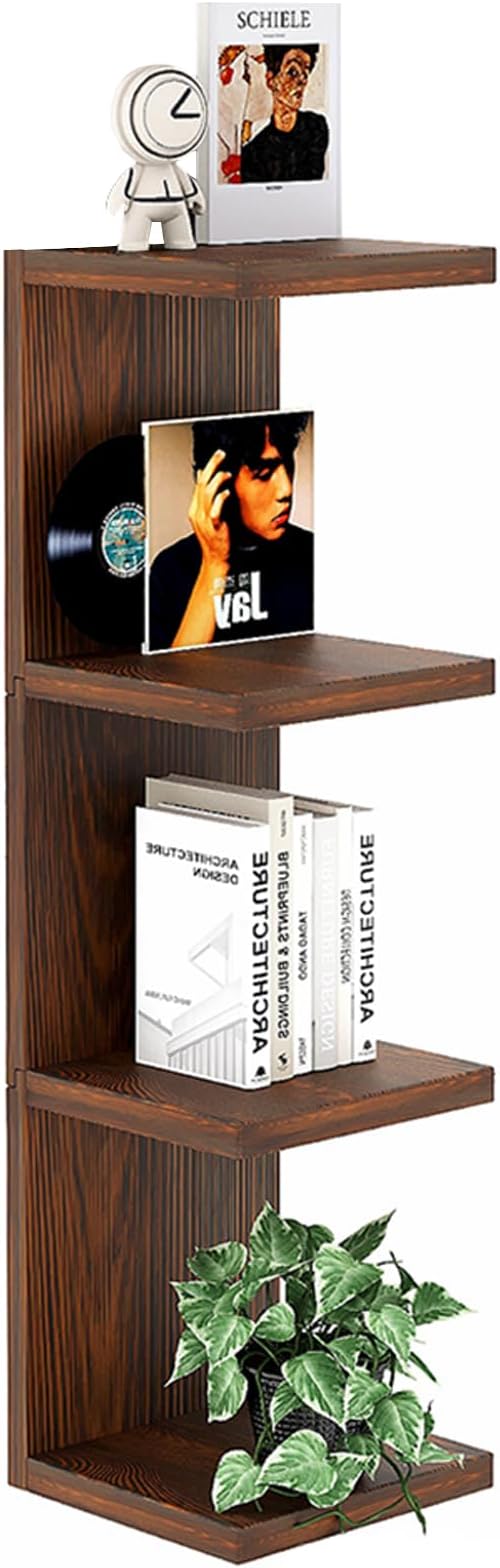 Lack Wall Shelf,Display Floating Shelf (Solid Wood, 4 Tier)