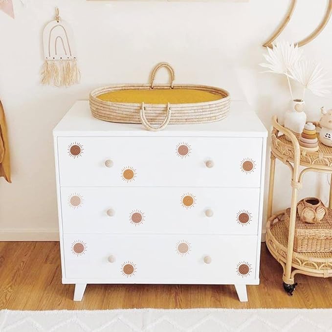QUCHENG Boho Wall Stickers Girls Bedroom Removable Wall Decals Nursery Kids Room Decor Vinyl Murals DIY Cute Decorations 6 Sheets