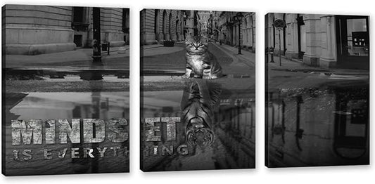 3 Panels Motivational Canvas Wall Art Inspirational Wall Art Entrepreneur Quotes Poster Print Artwork Painting Picture for Framed Home Decoration Living Room office bedroom 60" W x 28" H