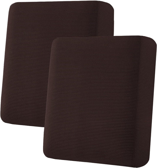 H.VERSAILTEX Super Stretch Stylish Cushions Covers/Furniture Cover Spandex Jacquard Small Checked Pattern Super Soft Slipcover Washable Individual