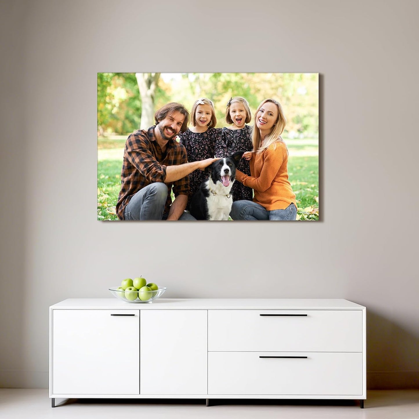 Custom Canvas Prints with Your Photos - Personalized Pictures Print, Customized Photo Gifts, Wall Art Poster Canvas Printing for Wedding, Family, Baby, Pets, Home Office Decor, Wrapped Frame 30x20